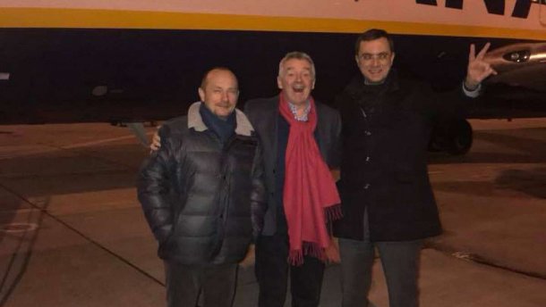 Глава Ryanair прилетів у Київ: фото