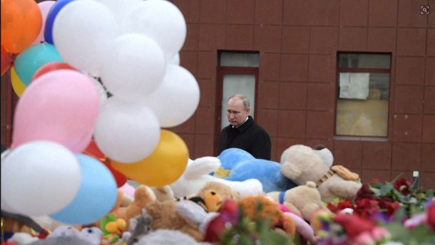 Приїзд Путіна в Кемерово показали у влучній карикатурі