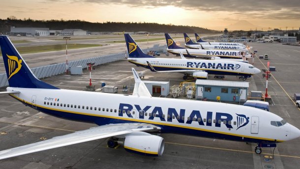 Ryanair може оголосити про скасування польотів в Україну