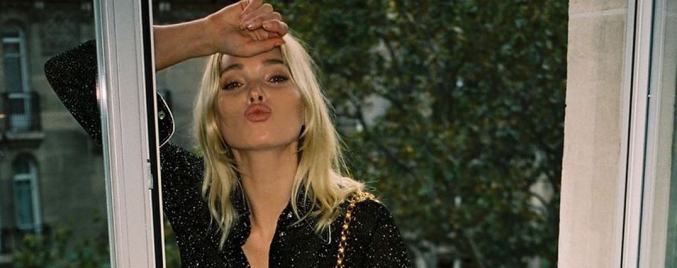 Без белья и в питоновых брюках: стильный лук ангела Victoria's Secret Эльзы Хоск