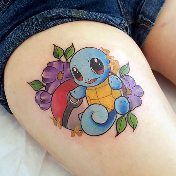 Фанаты игры Pokemon Go массово делают татуировки с покемонами. Лучшие фото