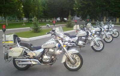 Киевская полиция показала новые мотоциклы