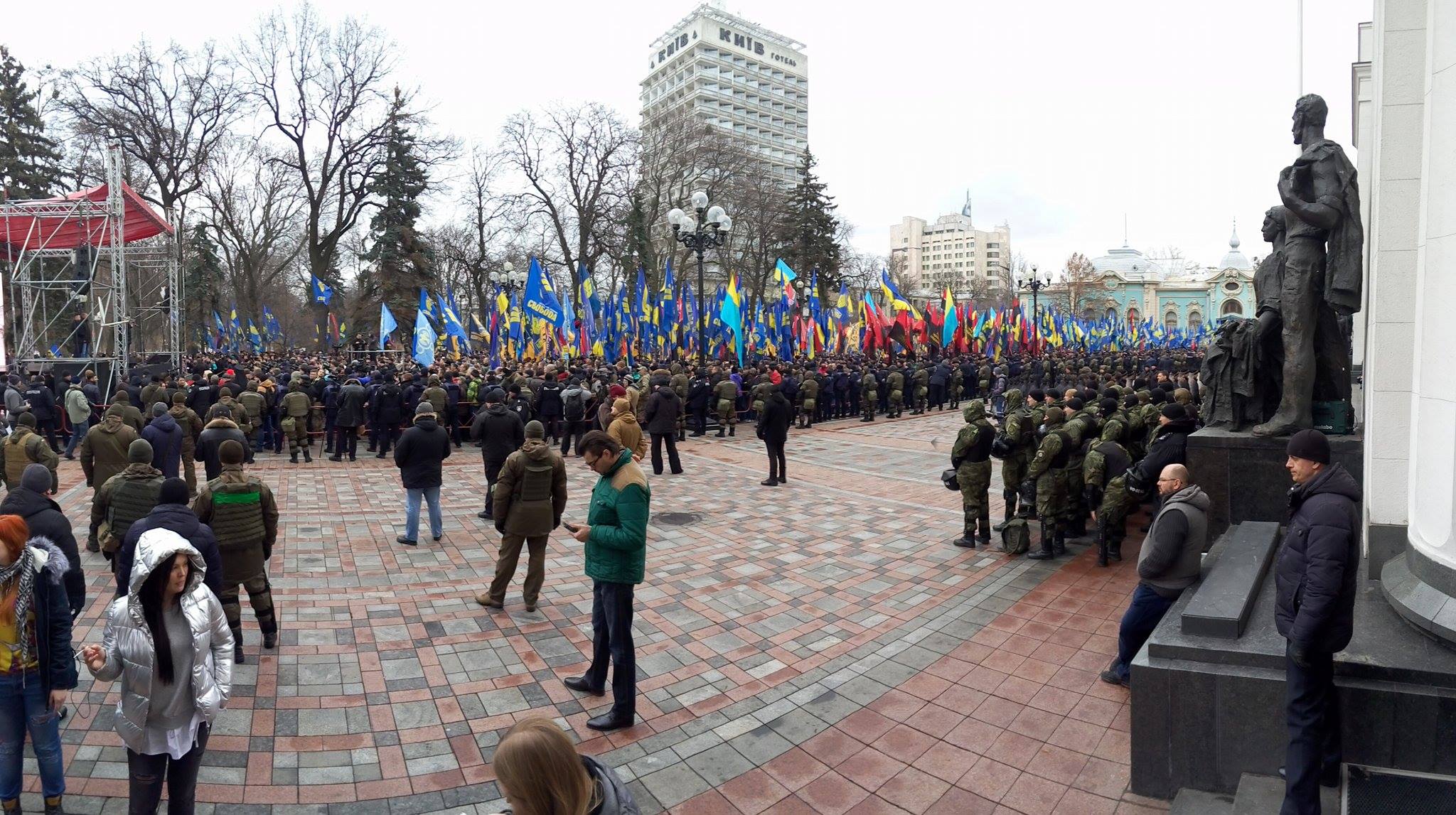 Марш националистов в Киеве. Хроника событий