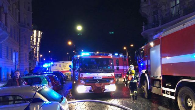 В центре Праги горел отель: два человека погибли, девять пострадали