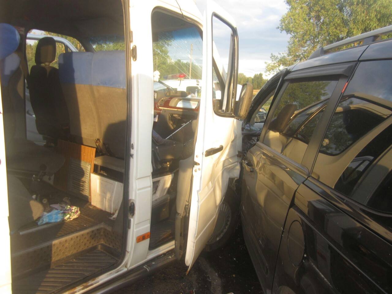 В Киевской обл. рейсовый автобус попал в ДТП, пятеро травмированы