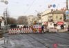 Капремонт, остановивший трамваи: что происходит на закрытом перекрестке у Привоза. Фото