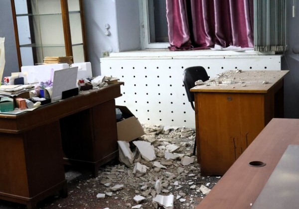 Последствия сражеских атак: в Одесском археологическом музее обвалился потолок