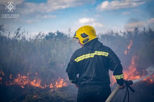 В Одессе на Хаджибейской дороге на полях горело более одного гектара: cпасатели заметили смерч 