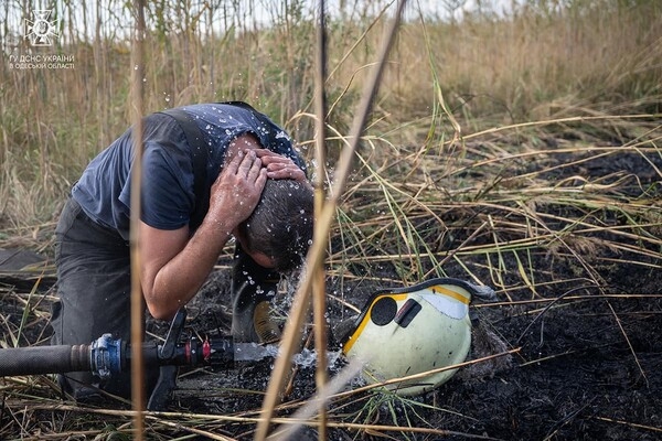 В Одессе на Хаджибейской дороге на полях горело более одного гектара: cпасатели заметили смерч 