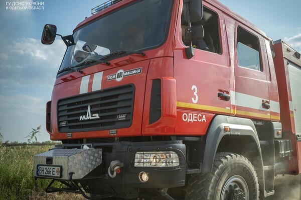 В Одессе на Хаджибейской дороге на полях горело более одного гектара: cпасатели заметили смерч 