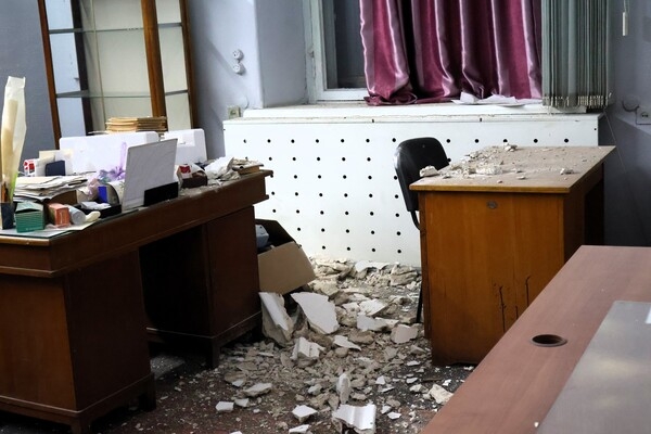 Последствия сражеских атак: в Одесском археологическом музее обвалился потолок